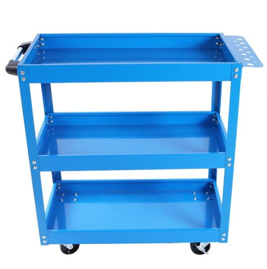 Tool Cart, 3 Tier Rolling Mechanical Tool Cart, Heavy Steel Multi-purpose Cart