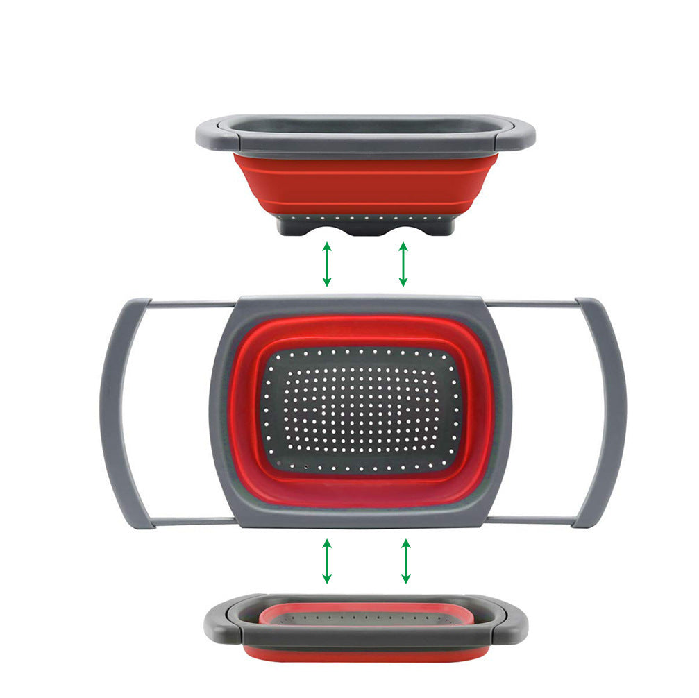 Rectangular Drain Basket Retractable And Foldable