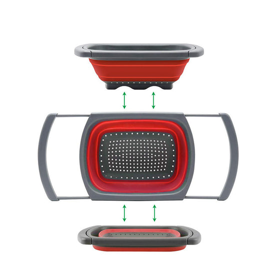 Rectangular Drain Basket Retractable And Foldable