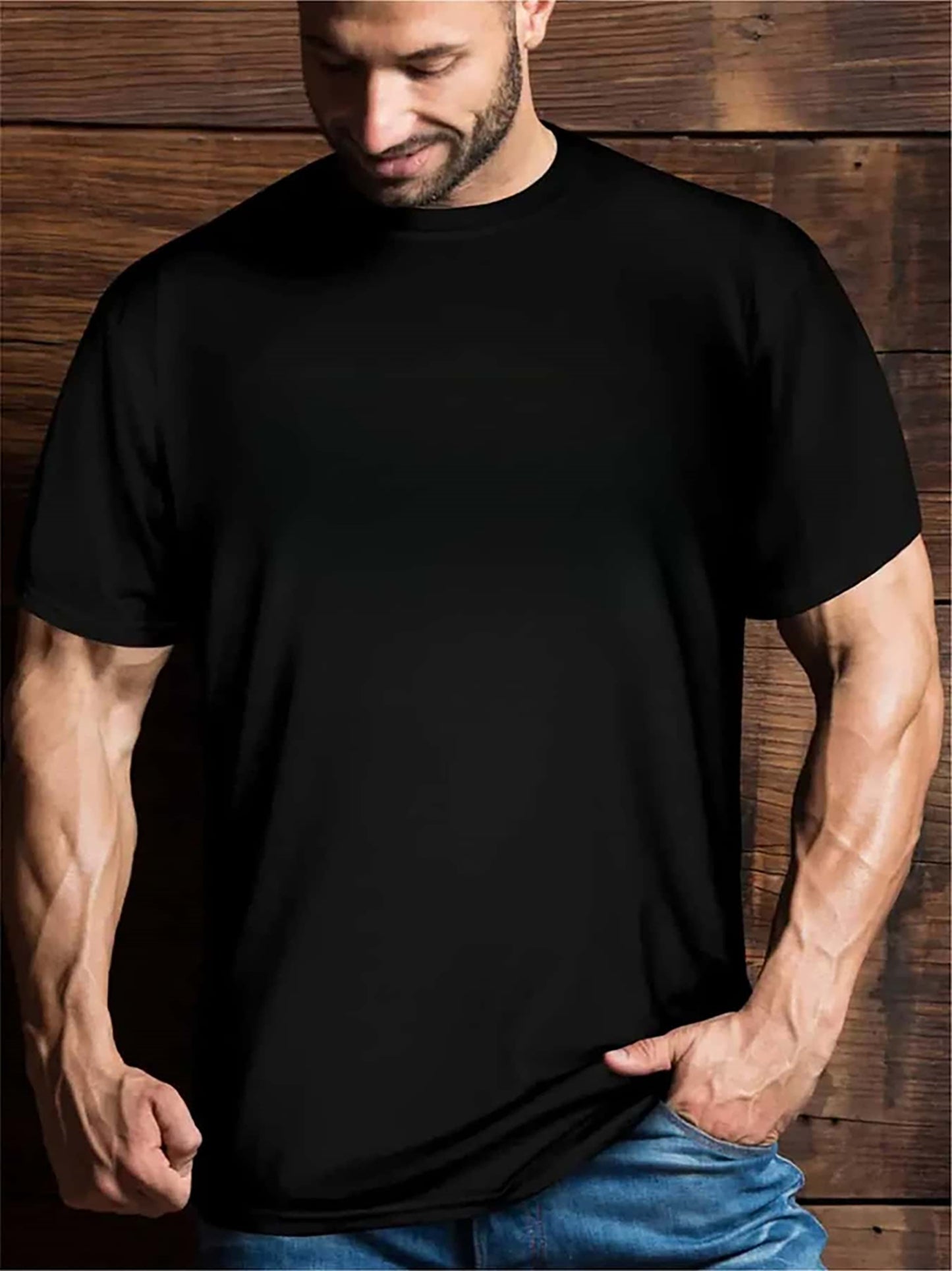 Plus Size Mens 3D Old Man Graphic Tee - Slim Fit, Street Fashion, Breathable Summer Wear - Designed For Big & Tall, Premium Quality Short Sleeve T-shirts For Men My Store