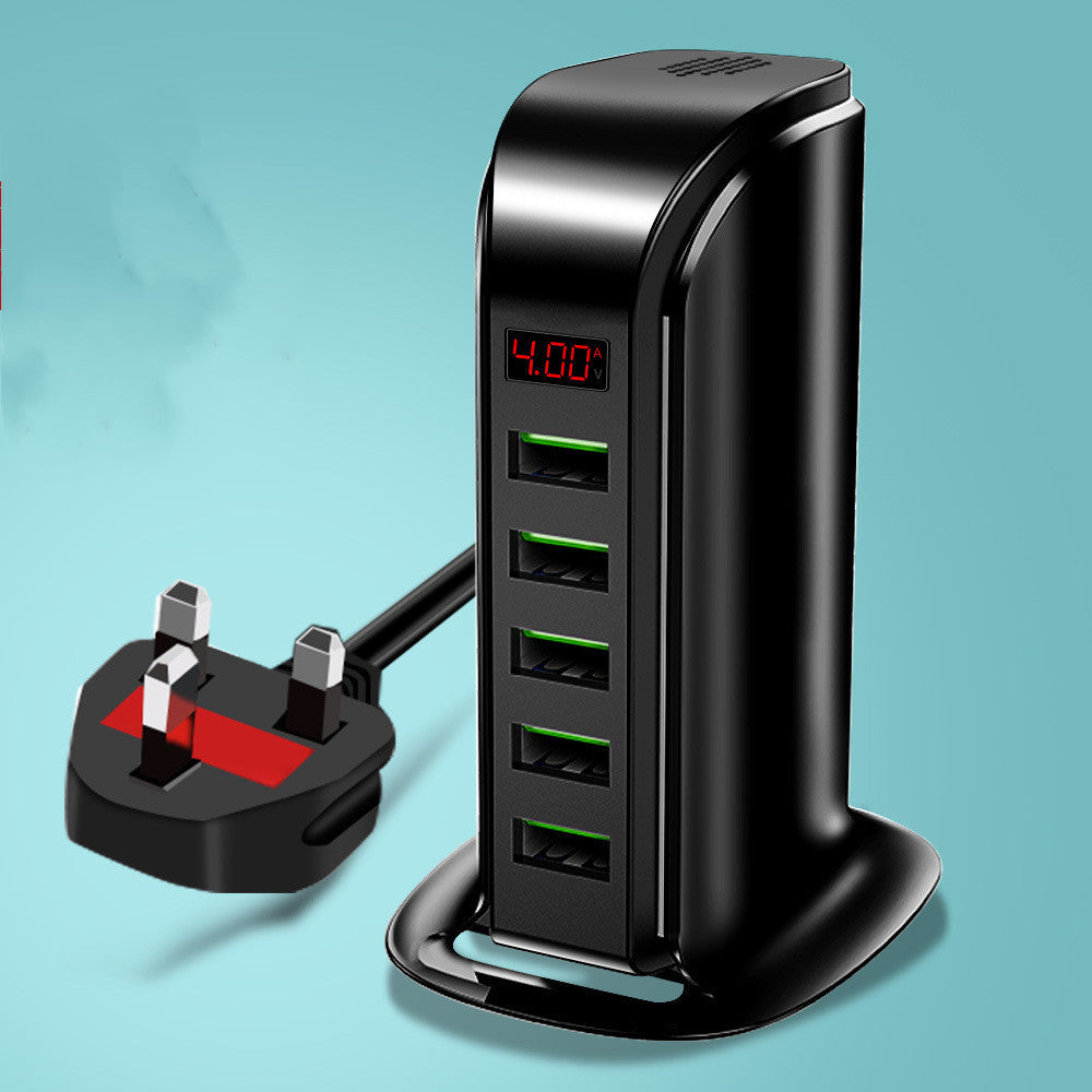 Multi-port USB Charging Head 5v4a Digital Display Monitoring Sailing Charger ShopWithASmile7.com