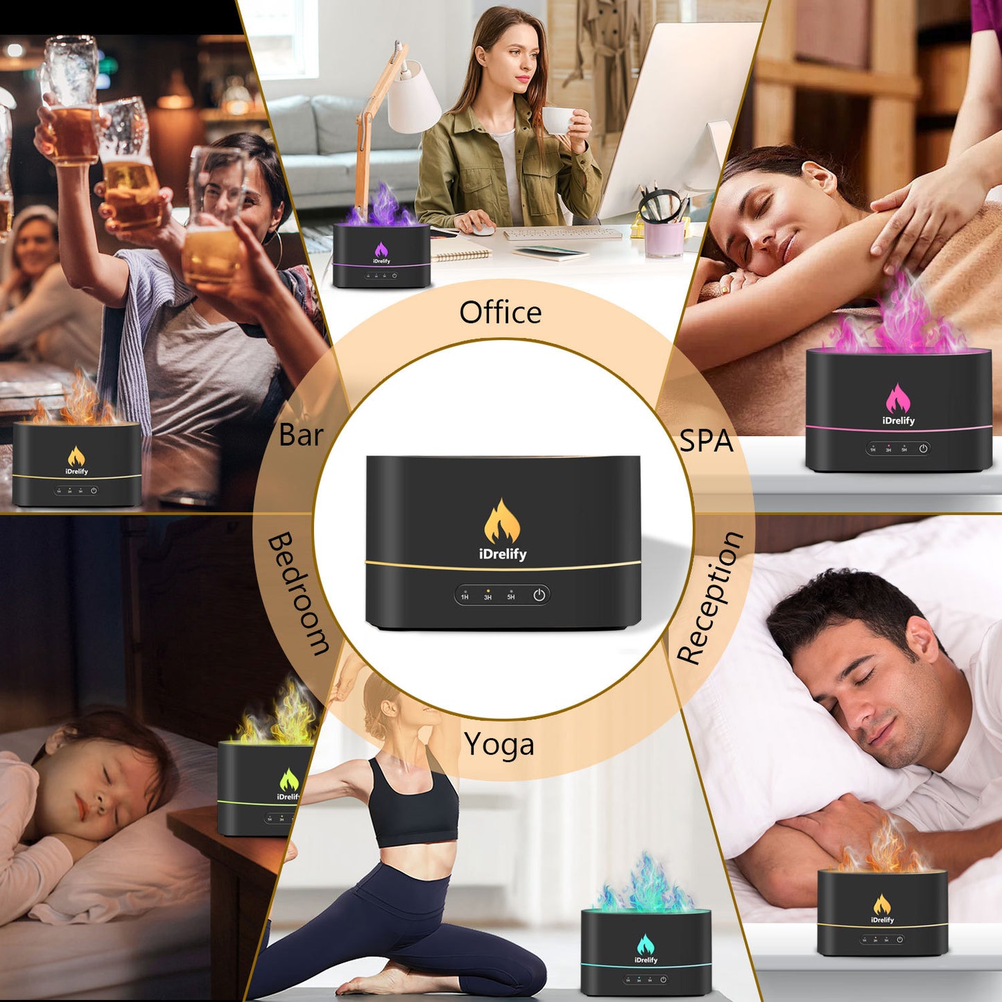 Flame Aroma Diffuser ShopWithASmile7.com