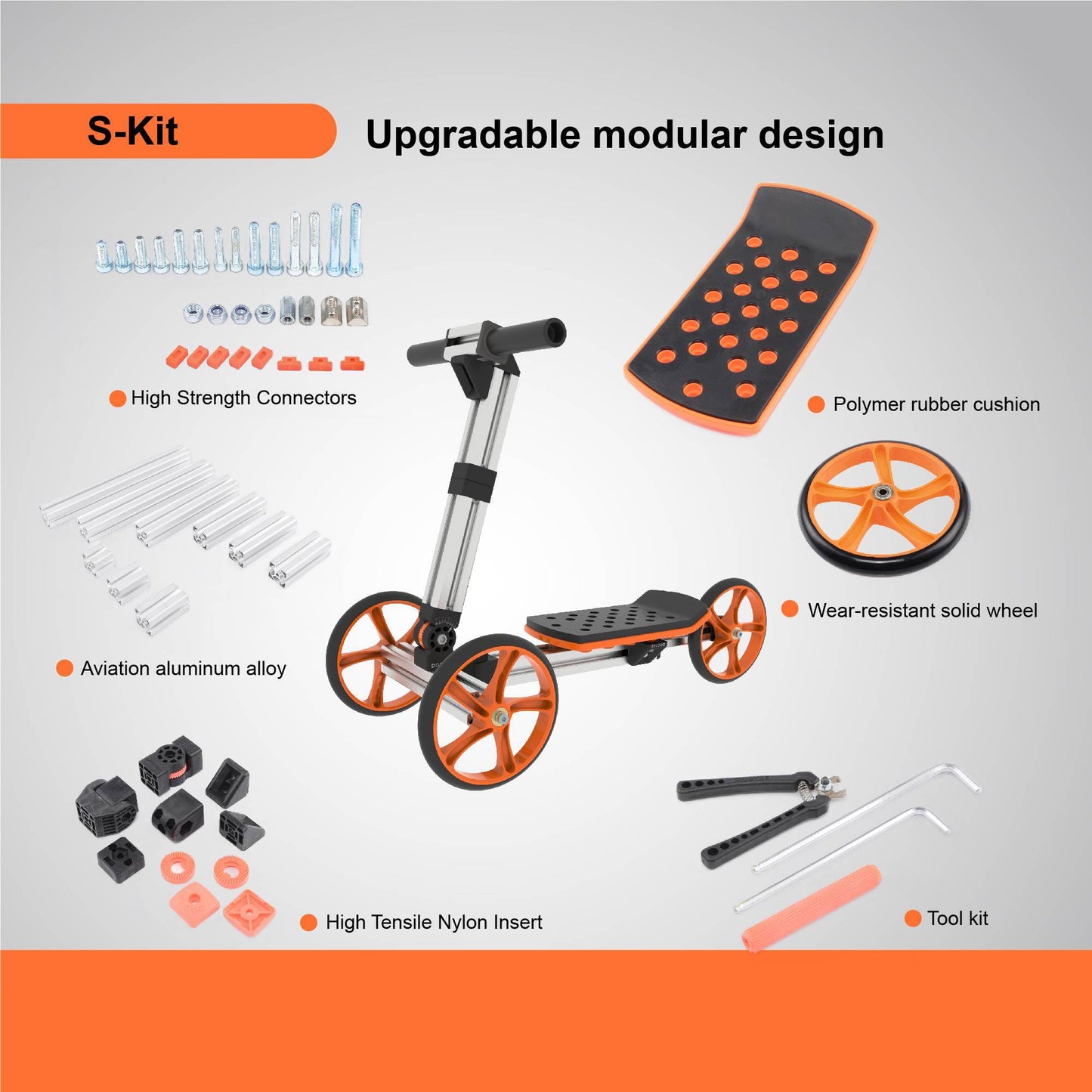 20-in-1 Kids Balance Bike & Modular Building Kit โ No Pedals, Multi-Mode Ride-On Toy for Ages 1-4