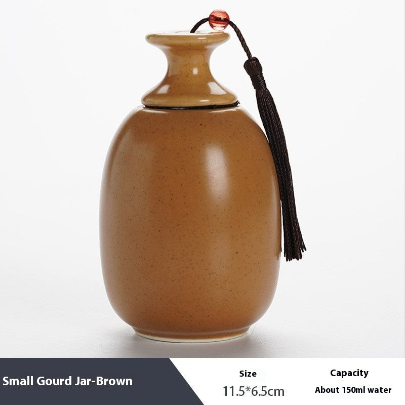Ceramic Olive Jar Portable Sealed Cans Storage Tank