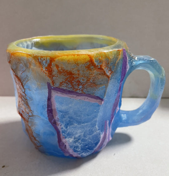 400ml Resin Mineral Crystal Coffee Mugs With Handles Elegant Fake Mineral Crystal Cup For Workplace Home Decor Christmas Gift Kitchen Gadgets ShopWithASmile7.com