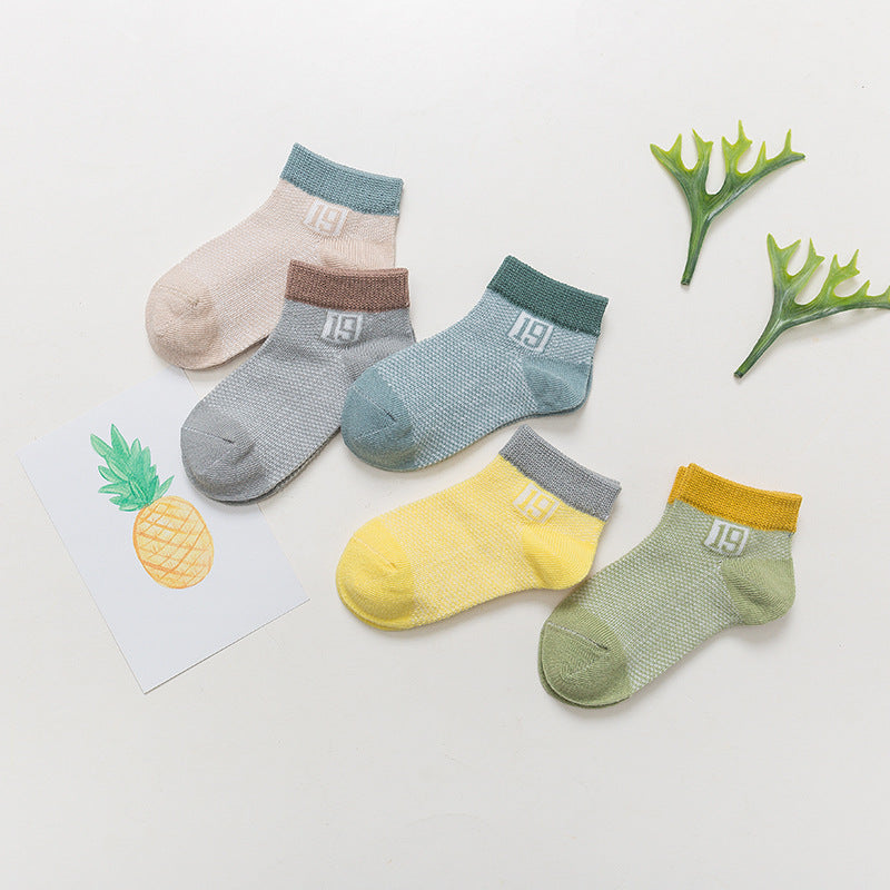 Cotton breathable male and female baby socks ShopWithASmile7.com