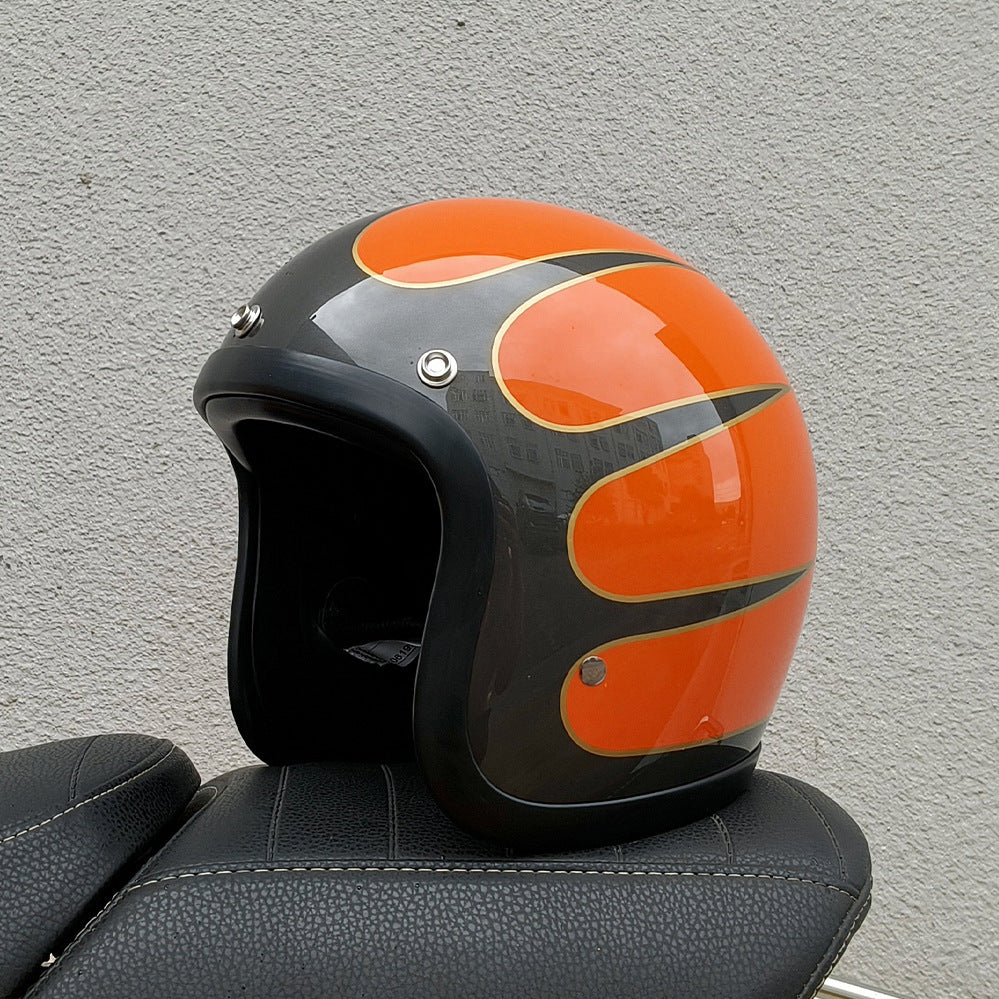 Helmet Half Helmet Retro Helmet FRP Motorcycle Helmet