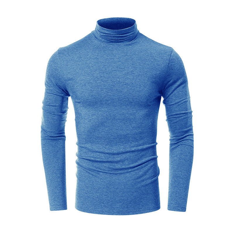 Turtleneck Men's European And American Long Sleeve T-Shirt