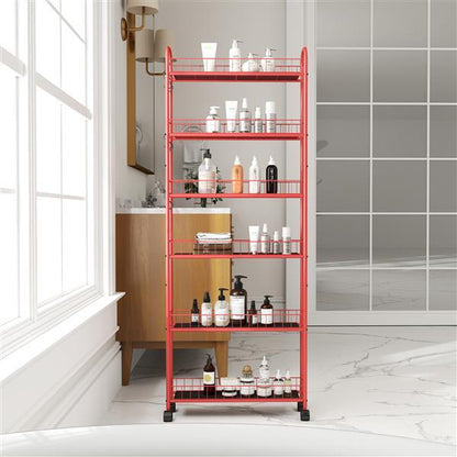 Red 6-story Rolling Cart