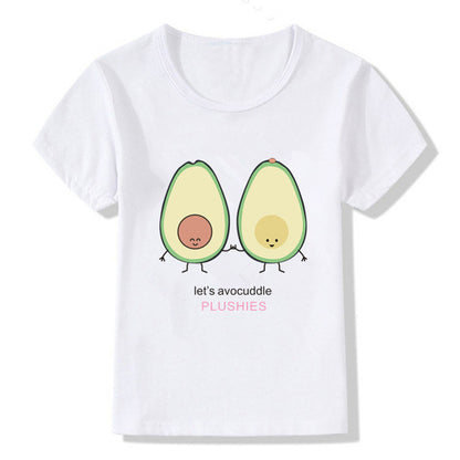 Kids Summer New Cute Vegan Boys Girls T Shirt ShopWithASmile7.com