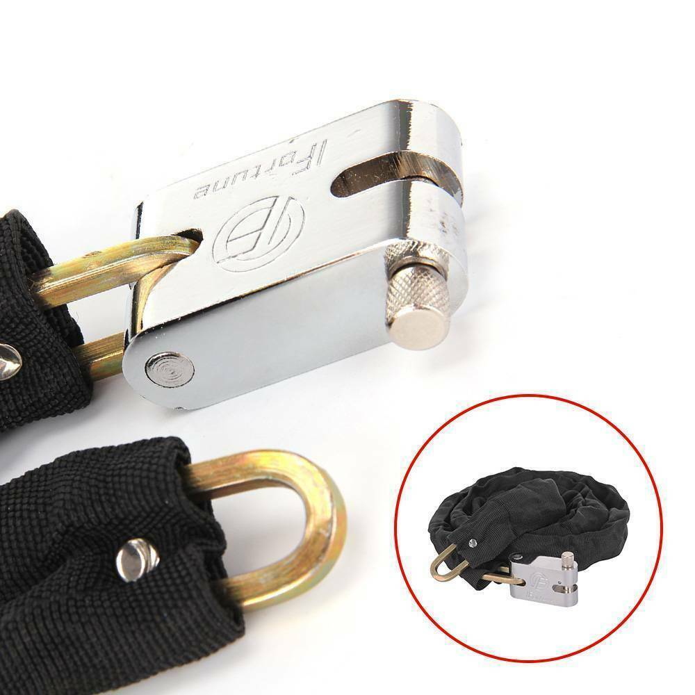 80CM Metal Motorbike Motorcycle Bicycle Heavy Duty Chain Lock Padlock Bike Cycle ShopWithASmile7.com