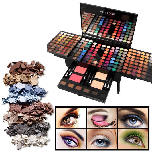Piano-Shaped Makeup Palette – 180 Eyeshadows, Blush, & Contour Set