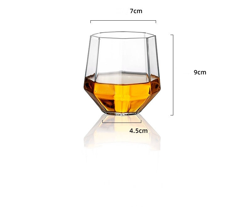 Whiskey Wine Set Suit Diamond Type Wine Bottle Wine Glass Borosilicate Glass Wine Pourer