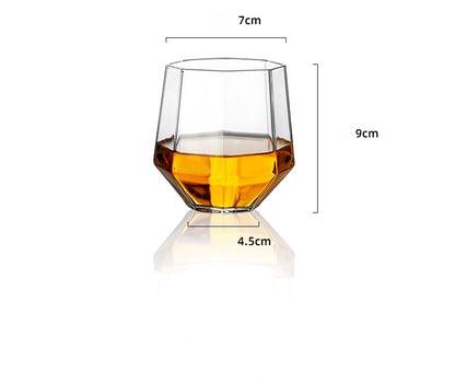 Whiskey Wine Set Suit Diamond Type Wine Bottle Wine Glass Borosilicate Glass Wine Pourer