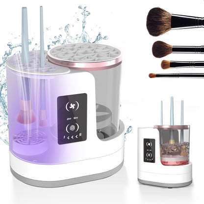 Electric Makeup Brush Cleaner Rechargeable Makeup Brushes Cleaning Tool Automatic Makeup Brush Cleaning Stand Device ShopWithASmile7.com