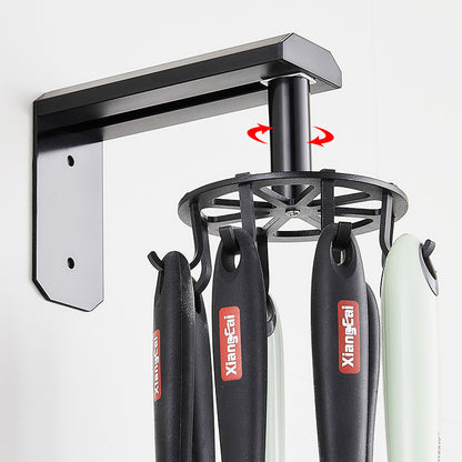Space Aluminum Kitchen Rotating Hook Rack ShopWithASmile7.com