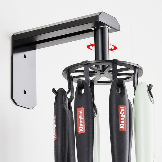 Space Aluminum Kitchen Rotating Hook Rack ShopWithASmile7.com