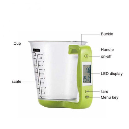 Electronic Scale Measuring Cup Kitchen Scales ShopWithASmile7.com