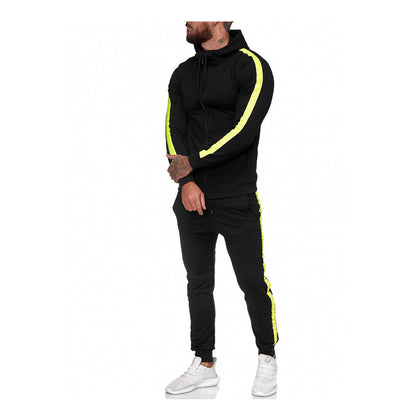 Men's Zip Shirt Hooded Sports Suit