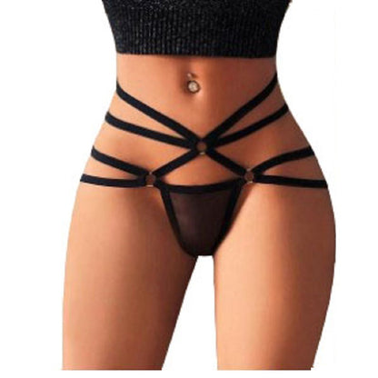 See-through sexy thong