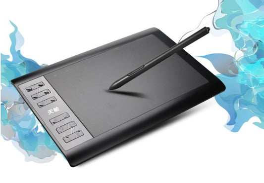 1060Plus Digital Drawing Tablet – Hand-Painted Graphic Tablet with USB Interface, 10.1" Active Area, 8192 Pressure Levels, Ideal for Artists, Designers, and Writing