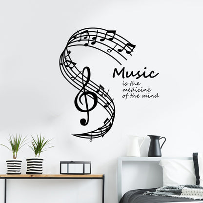 Exclusively for beautiful musical note wall stickers