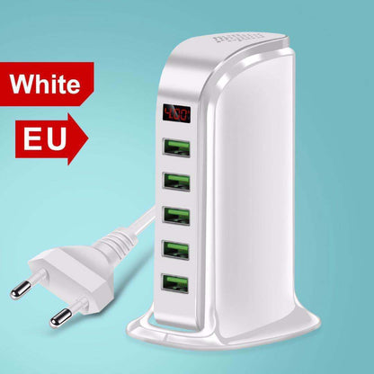 Multi-port USB Charging Head 5v4a Digital Display Monitoring Sailing Charger ShopWithASmile7.com