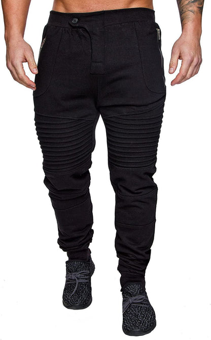 Printed fashion street trousers