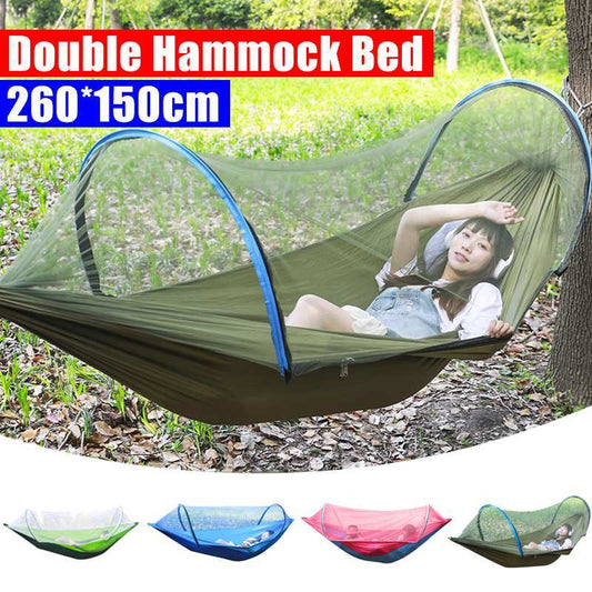 2 Person Portable Outdoor Mosquito Parachute Hammock ShopWithASmile7.com