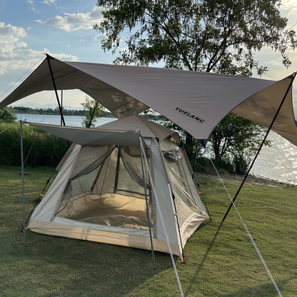 Oxford Cloth Camping Tent Sunshade And Rain Proof