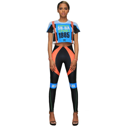 Yoga tight sexy two-piece suit