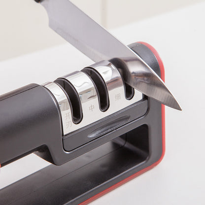 Diamond 3-Stage Professional Knife Sharpener – Quick, Easy Kitchen Blade Sharpening Tool