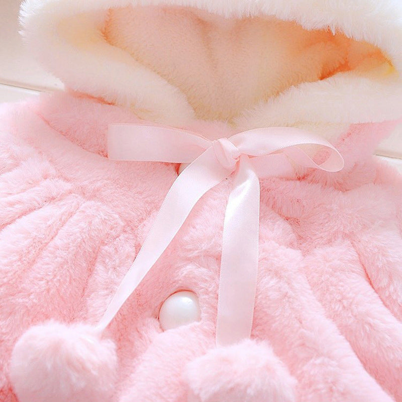 Samantha Rabbit Hood Coat ShopWithASmile.com