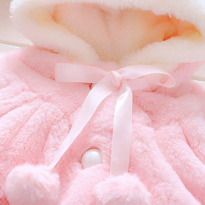 Samantha Rabbit Hood Coat ShopWithASmile.com