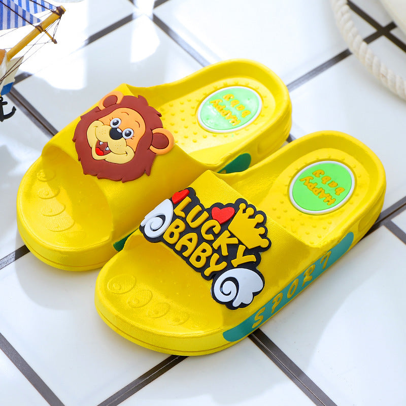 Cartoon Indoor Soft Bottom Home Parent-Child Sandals