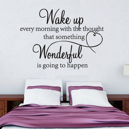 Wake up Every Morning Wall Sticker