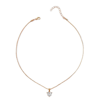 Fashion Love Pendant Alloy Diamond-studded Necklace Women ShopWithASmile7.com