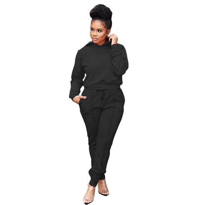 Women's Fashion Casual Sports Hooded Suit