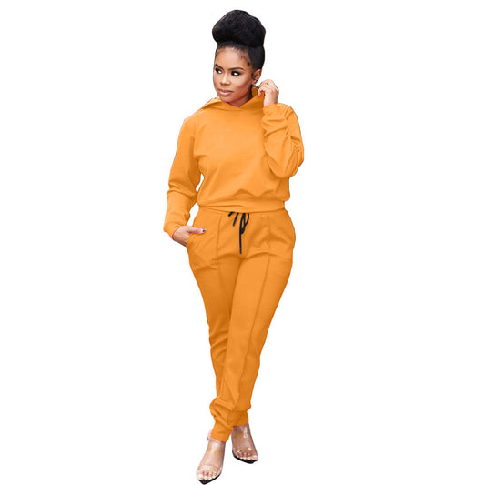 Women's Fashion Casual Sports Hooded Suit