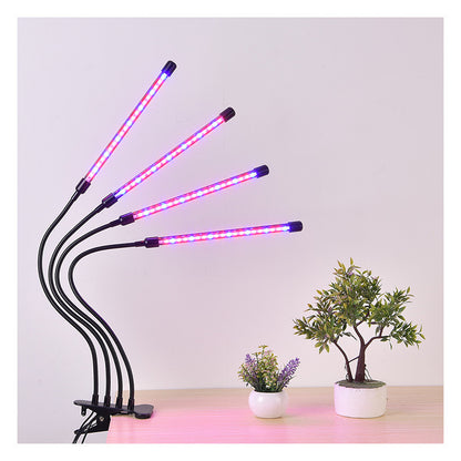 Four-Head LED Clip Plant Growth Lamp