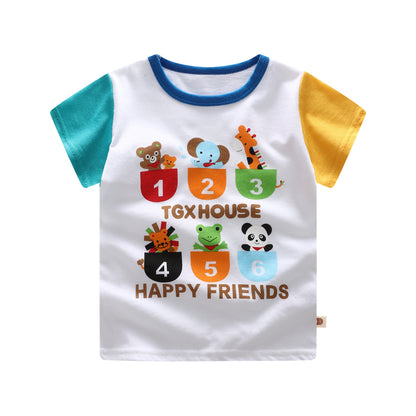Children's Clothing Summer New Boys Short-Sleeved T-shirt ShopWithASmile7.com