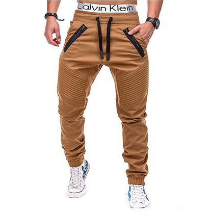 European and American Mid-waist Trousers Fashion Close-fitting Slightly Stretchy Pants