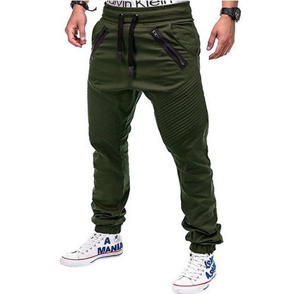 European and American Mid-waist Trousers Fashion Close-fitting Slightly Stretchy Pants