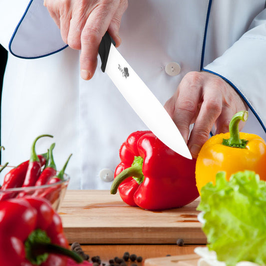 Five-Piece Standable Zirconia White-Bladed Ceramic Knife