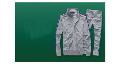 Men's Slim Stand Collar Cardigan Sweater Set