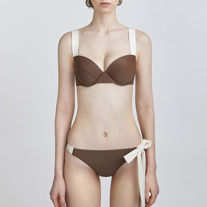 Source Factory New Split Swimsuit Women French Style Small Fragrance Simple Bikini Cross-border Supply