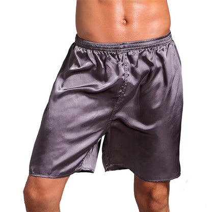 Five-Point Solid Color Smooth Boxer Briefs