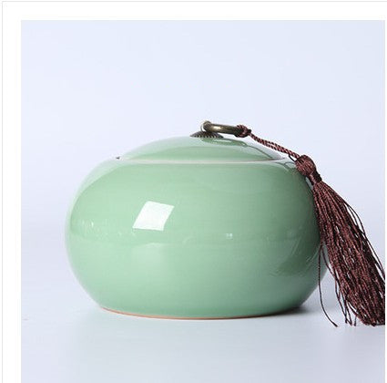 Large Ceramic Tea Storage Jar – Handmade Sealed Container for Pu’Er & Loose Leaf Tea