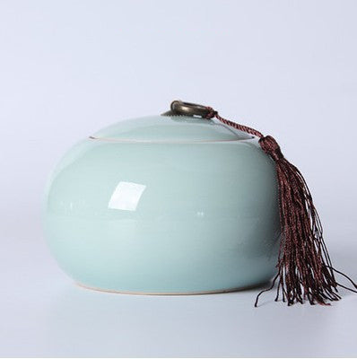 Large Ceramic Tea Storage Jar – Handmade Sealed Container for Pu’Er & Loose Leaf Tea