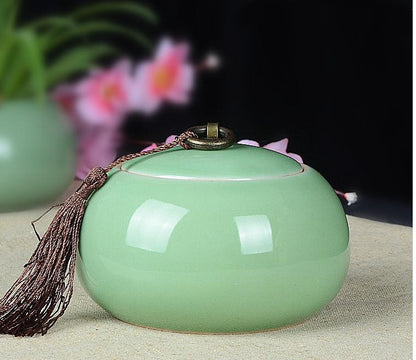 Large Ceramic Tea Storage Jar – Handmade Sealed Container for Pu’Er & Loose Leaf Tea